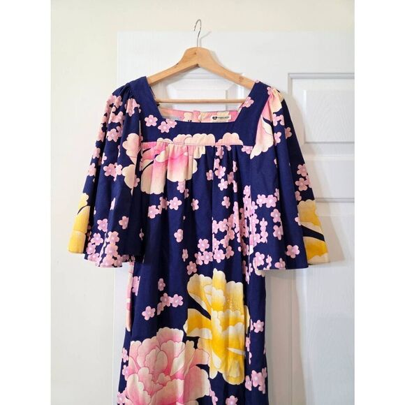 Stanley Koshak + Hanae Mori Vintage Dress Maxi M - Picture 4 of 12